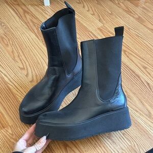 Zara Platform Chelsea Boots